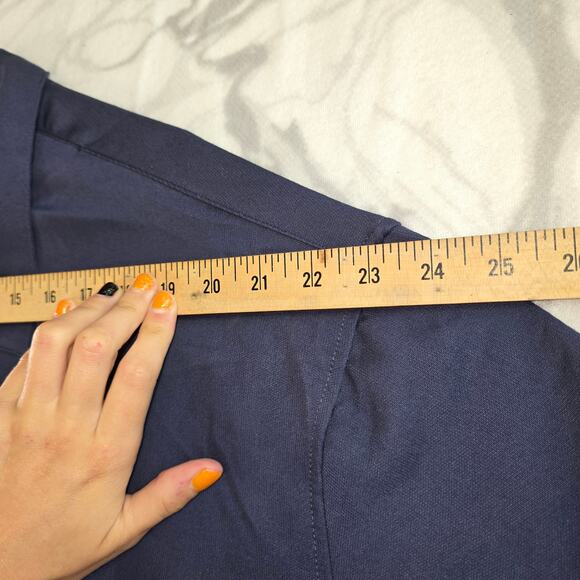 Oak Hill Men's Navy Blue Short Sleeve Button Up Big and Tall Size 3XL - Picture 6 of 10